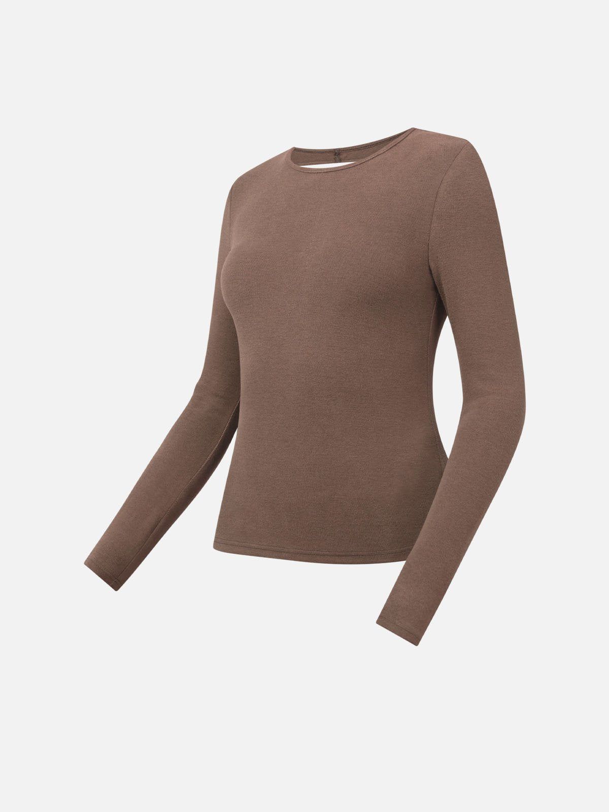 Eco-Mousse®Thermal Brushed Cut Out Back Top sold by ogl move product image thumbnail 3