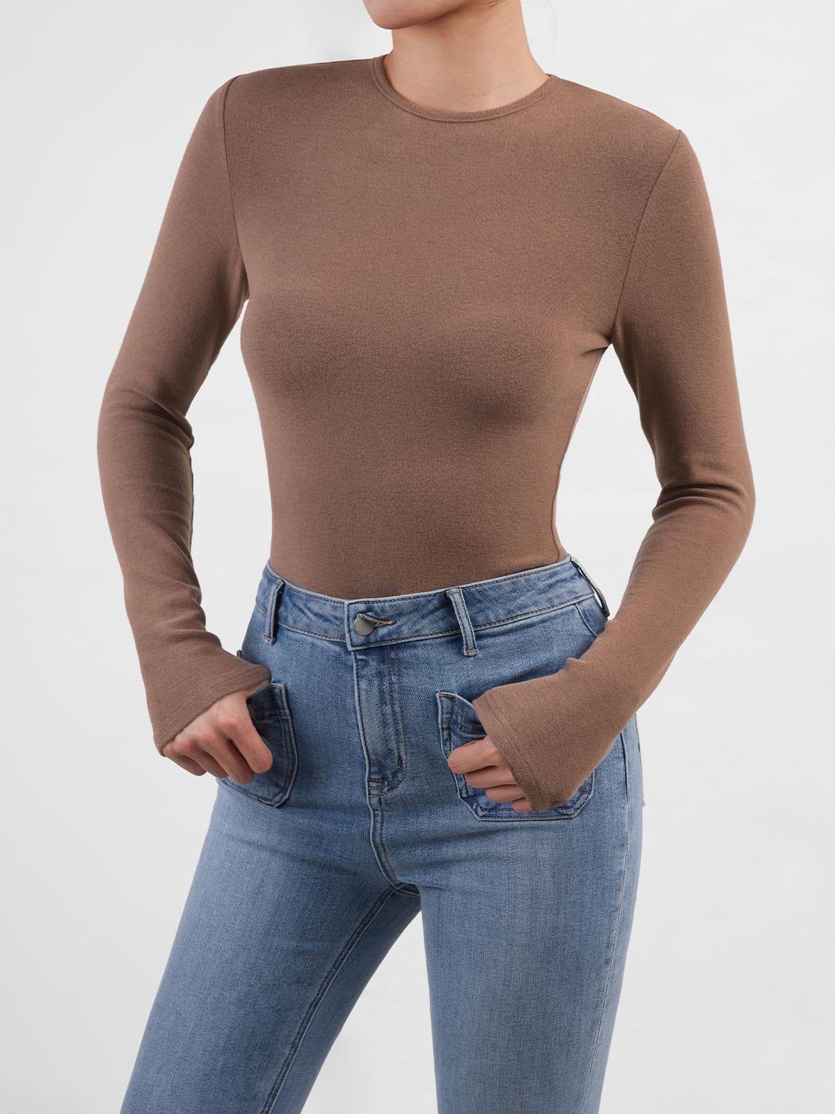 Eco-Mousse®Thermal Brushed Cut Out Back Top sold by ogl move product image thumbnail 4