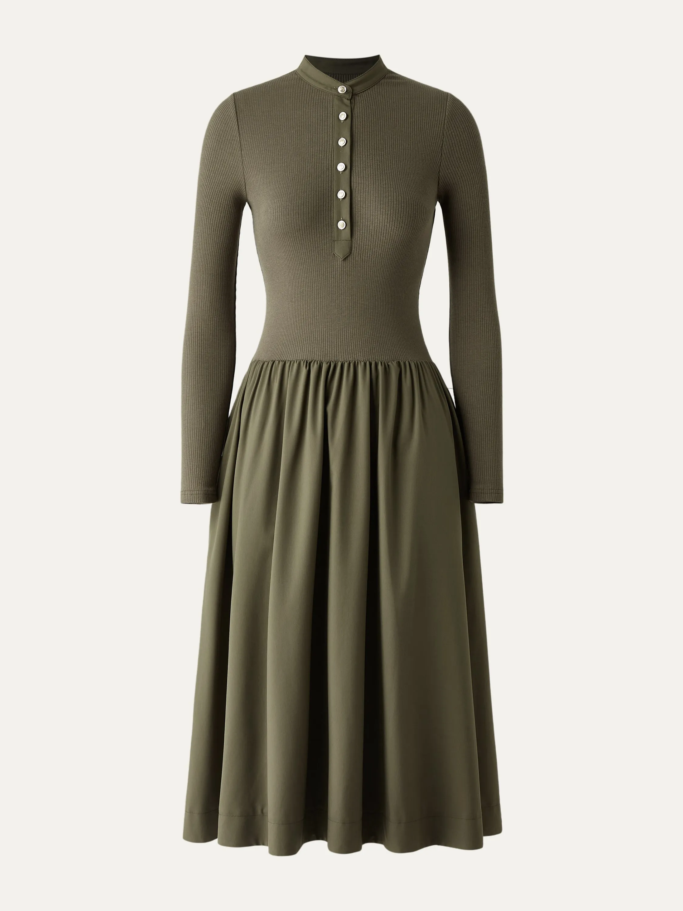 Half Button-Down Midi Dress sold by ogl move product image thumbnail 4