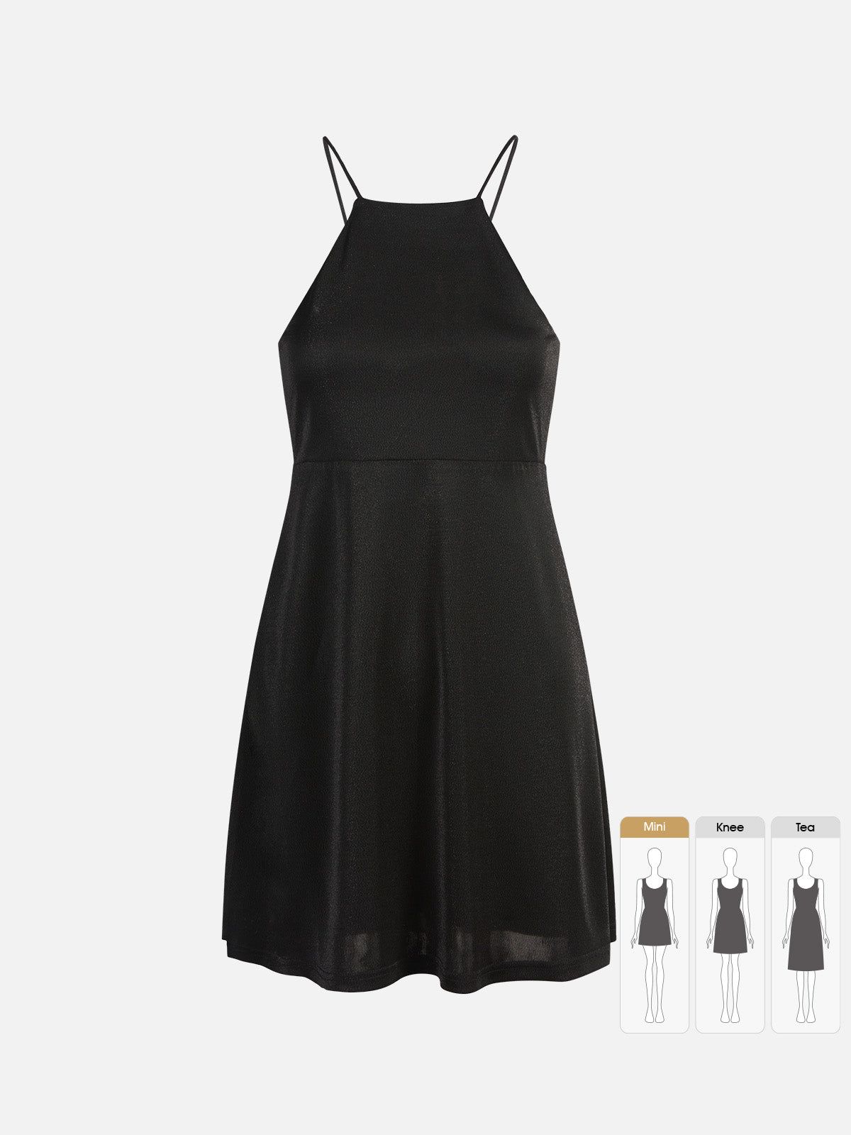 Acetate Knit Halter Neck Line Mini Dress sold by ogl move