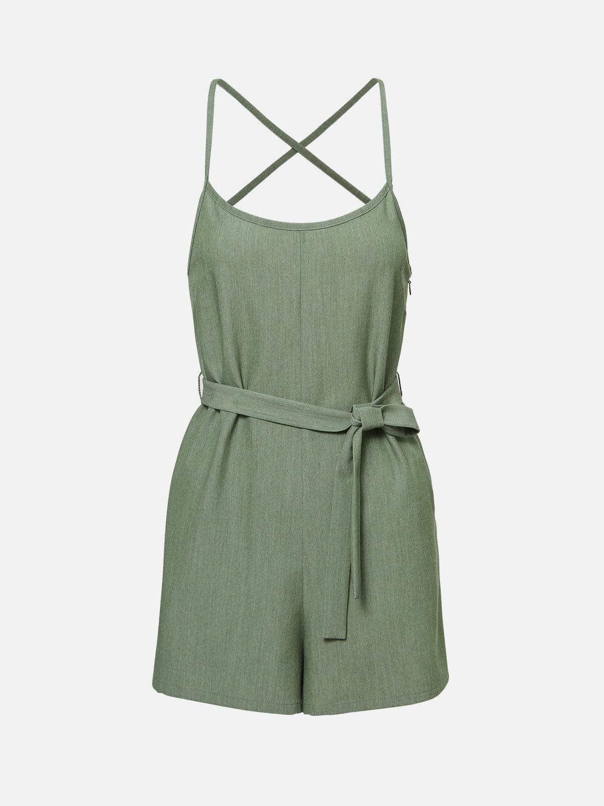 Denim-Like Cami Romper sold by ogl move product image thumbnail 2