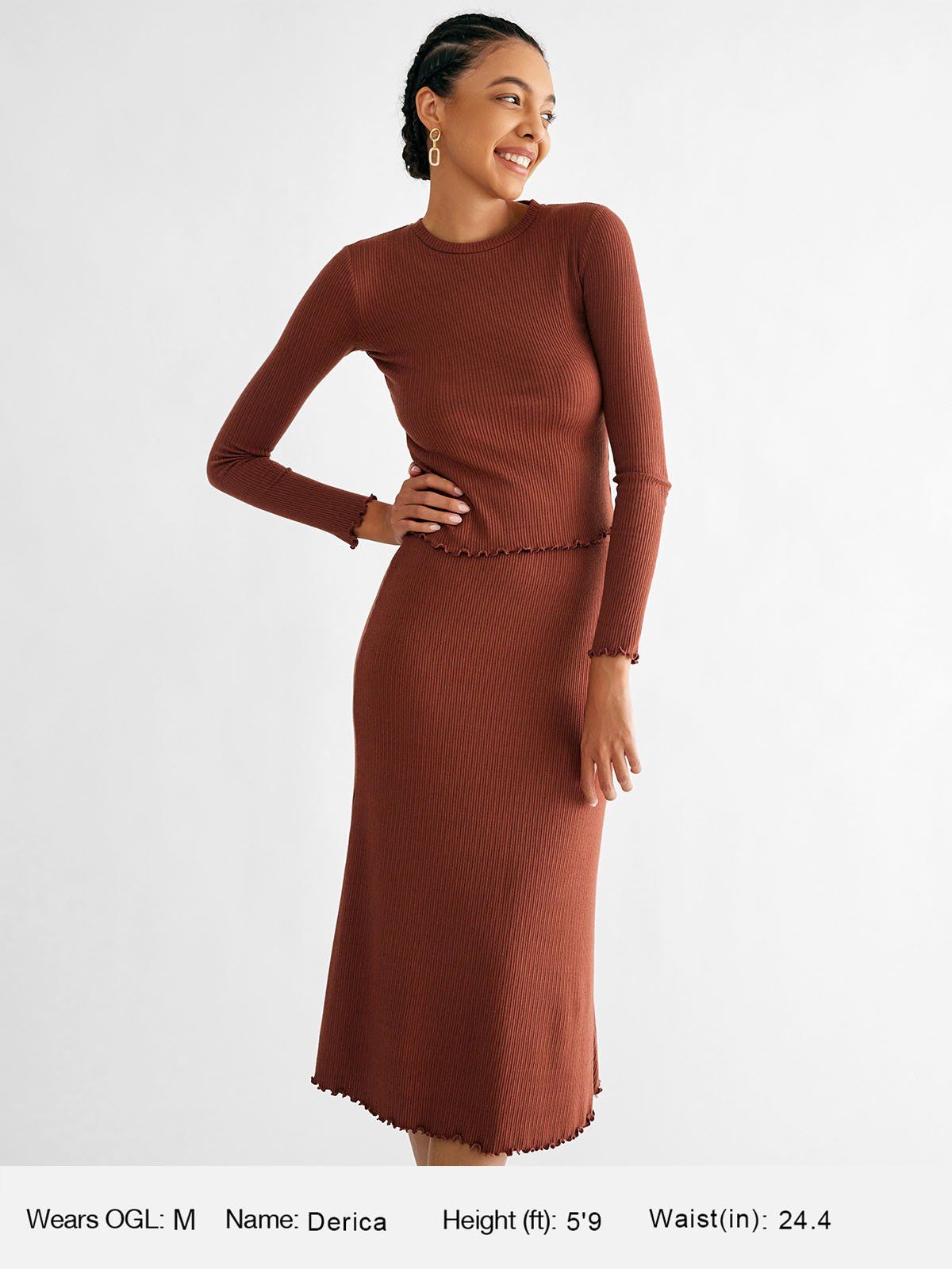 Lettuce Trim Ponte Jacquard Top sold by ogl move product image thumbnail 3