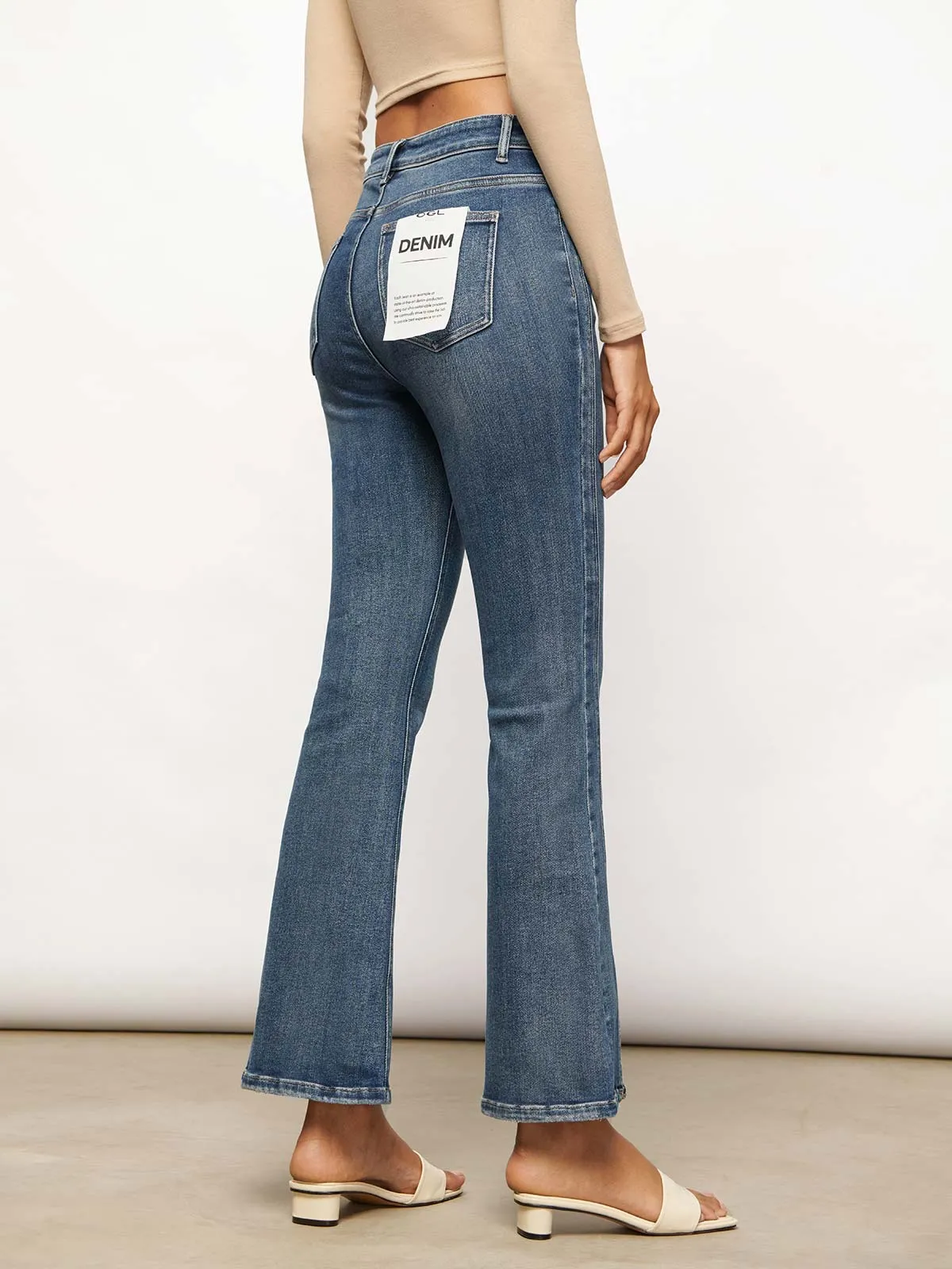 Split-hem Flare Jean sold by ogl move product image thumbnail 4