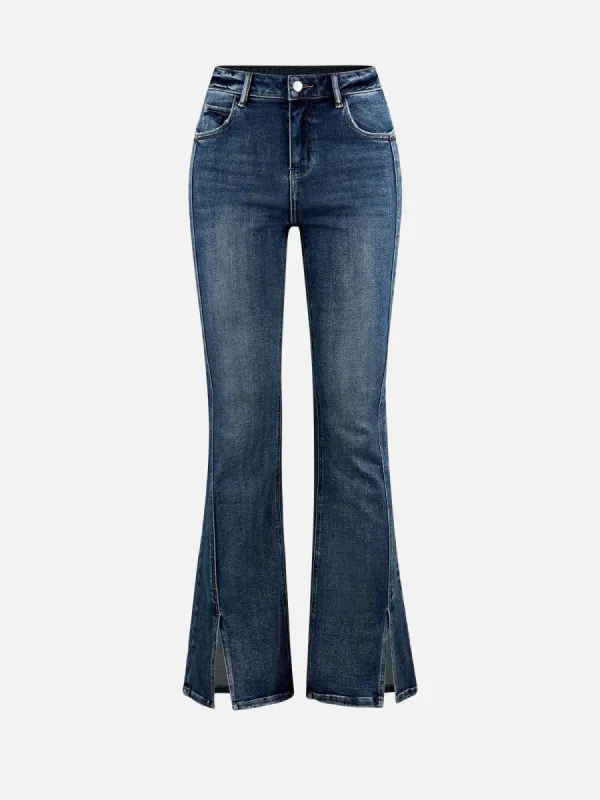 Split-hem Flare Jean sold by ogl move