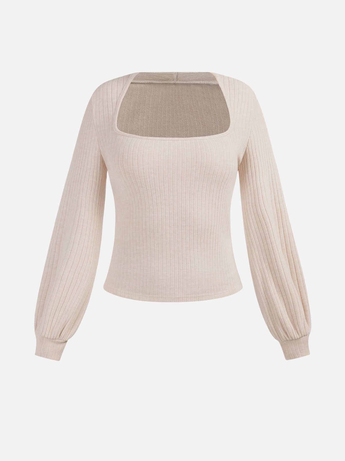 Tapered Square Neck Puff Sleeve top sold by ogl move
