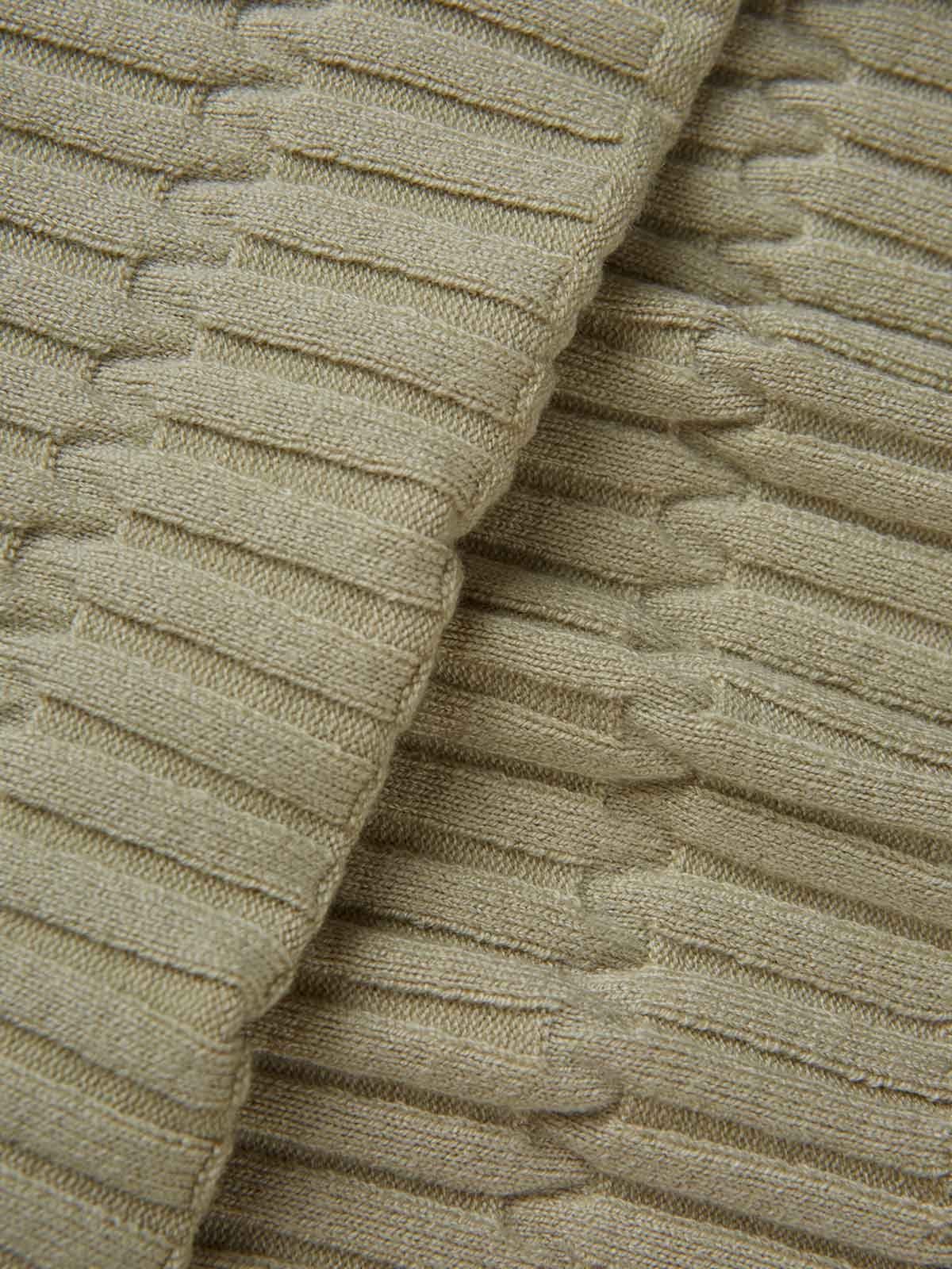 Crystal Texture Wool Knit Polo Sweater sold by ogl move product image thumbnail 2