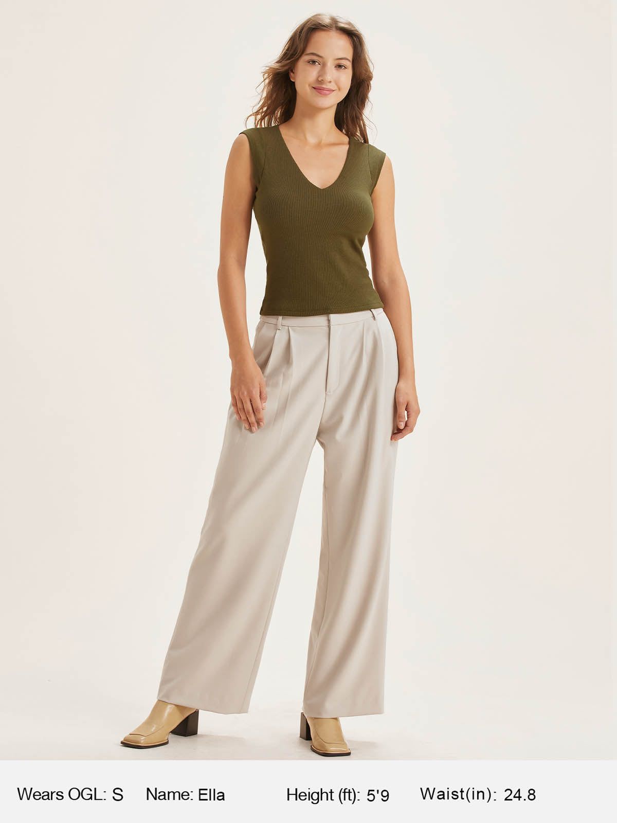 Eco-Mousse® Thermal V-Neck Brami Tank sold by ogl move product image thumbnail 4