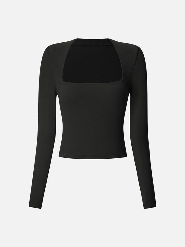 Eco-Mousse®Tapered Square Neck Top&Snood Scarf-2Pcs Set sold by ogl move product image thumbnail 2