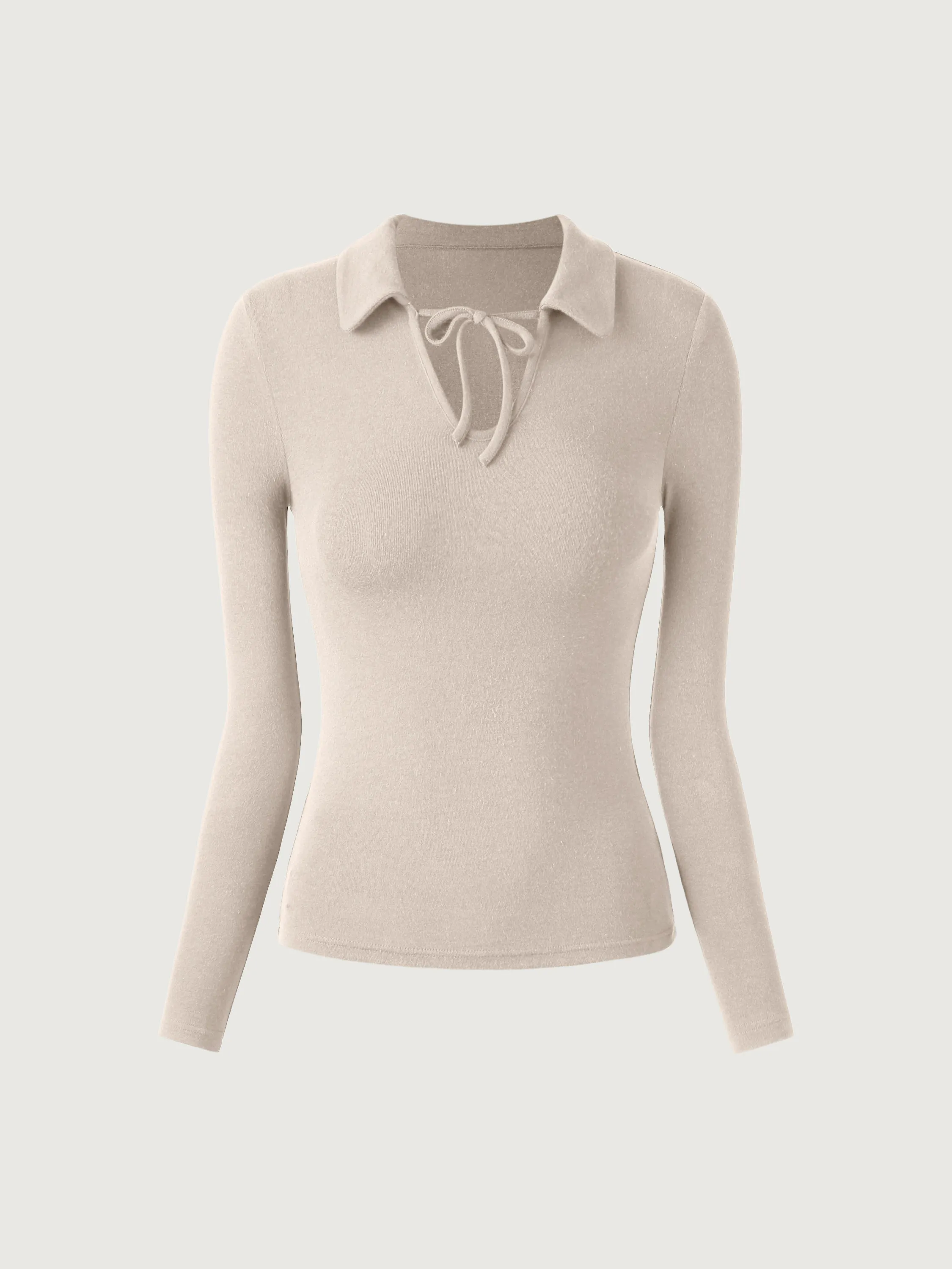 Tie-Front Collared Top sold by ogl move product image thumbnail 2