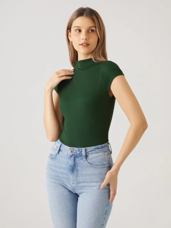 Mockneck Cap Sleeve Tank sold by ogl move