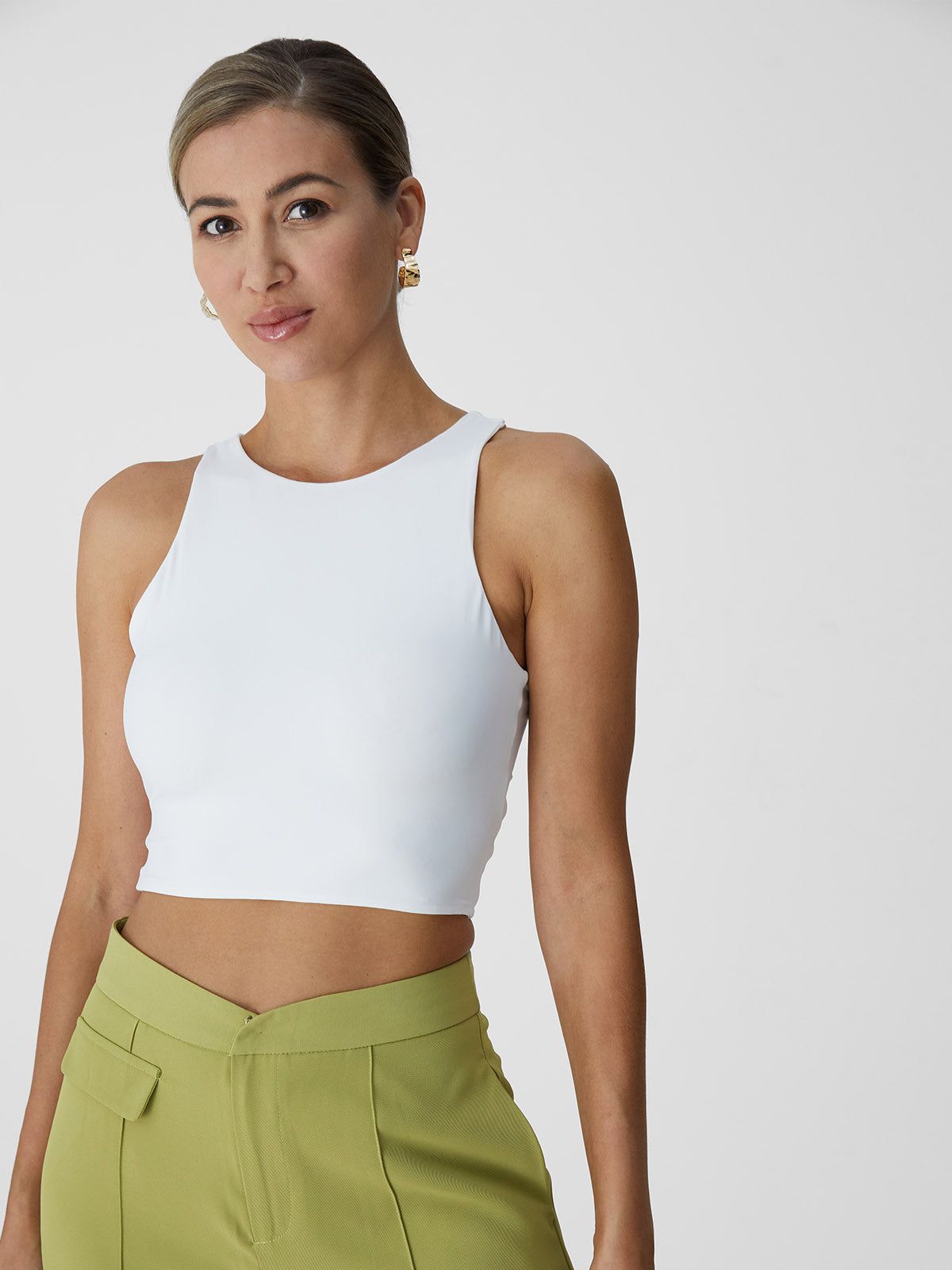 Ice Cooling Tie-Back Cropped Tank Top sold by ogl move product image thumbnail 2