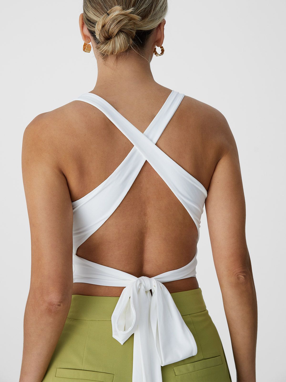 Ice Cooling Tie-Back Cropped Tank Top sold by ogl move product image thumbnail 5