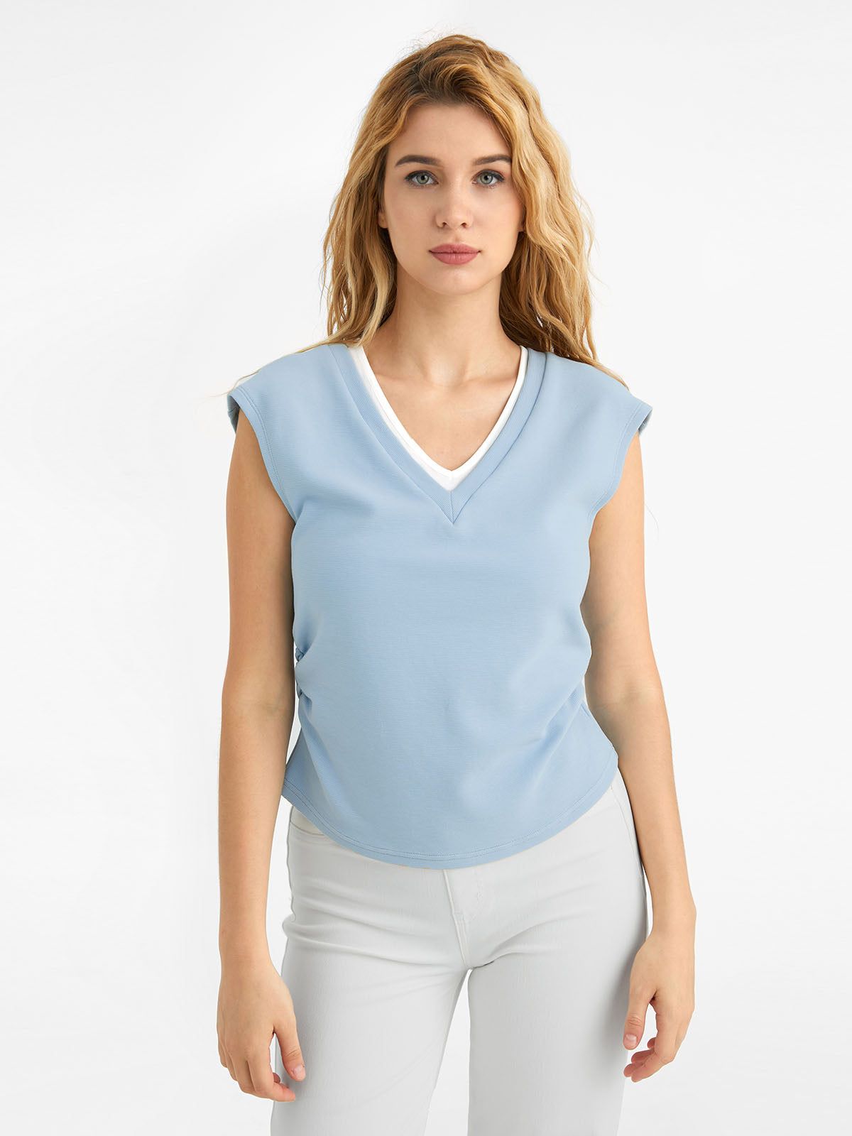 Relaxing Ruched Two-Piece Tank sold by ogl move product image thumbnail 2