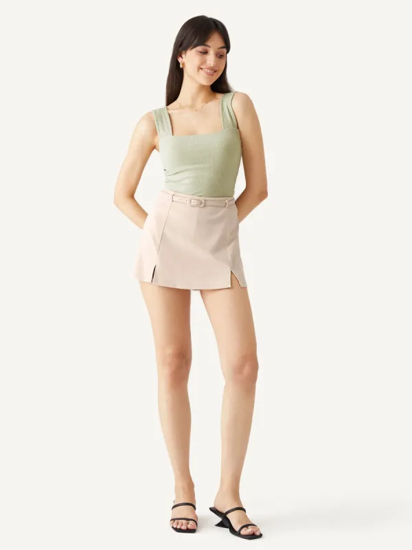 Softest Stone Wash Mini Skort sold by ogl move