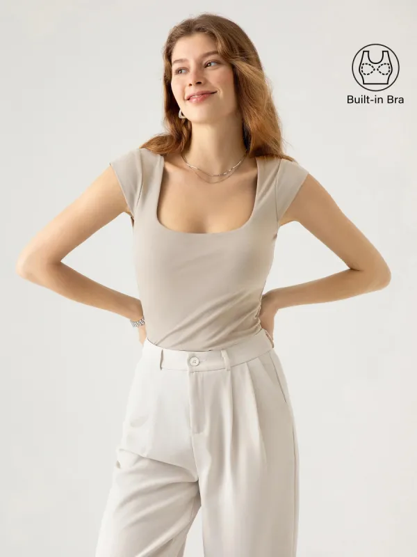 Cap Sleeve Square Neck Brami Top sold by ogl move