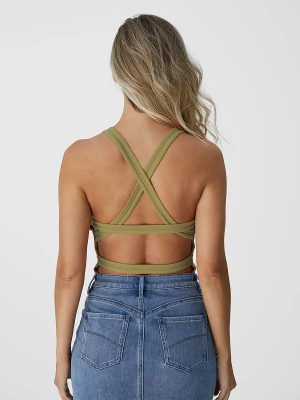 Plantive™ Cross Back Brami Tank sold by ogl move