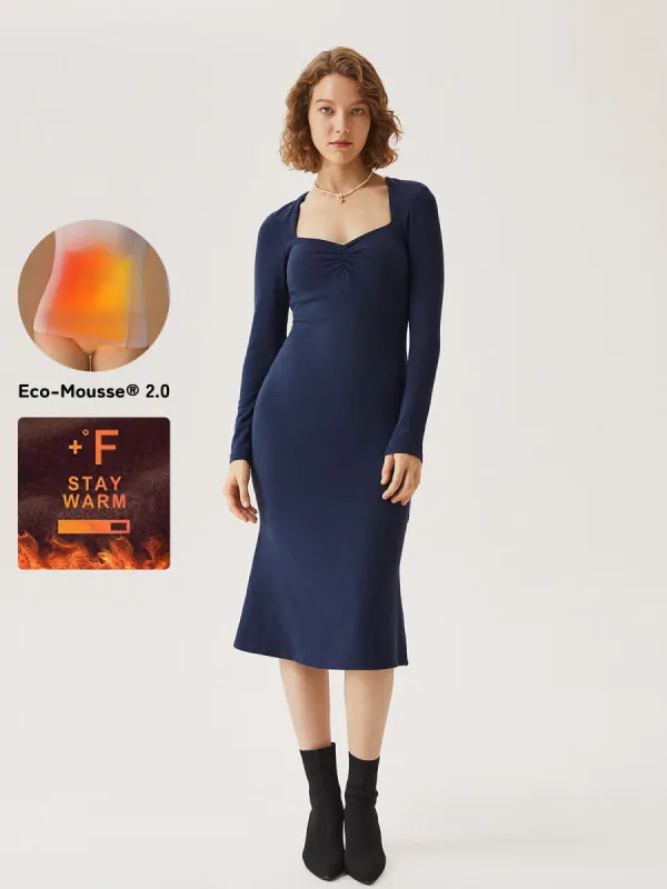Eco-Mousse®Front Ruched Midi Brami Dress sold by ogl move
