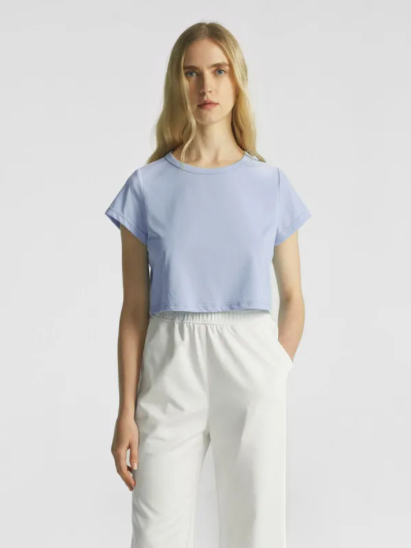 Instant Cooling Crew Neck Cropped T-Shirt sold by ogl move