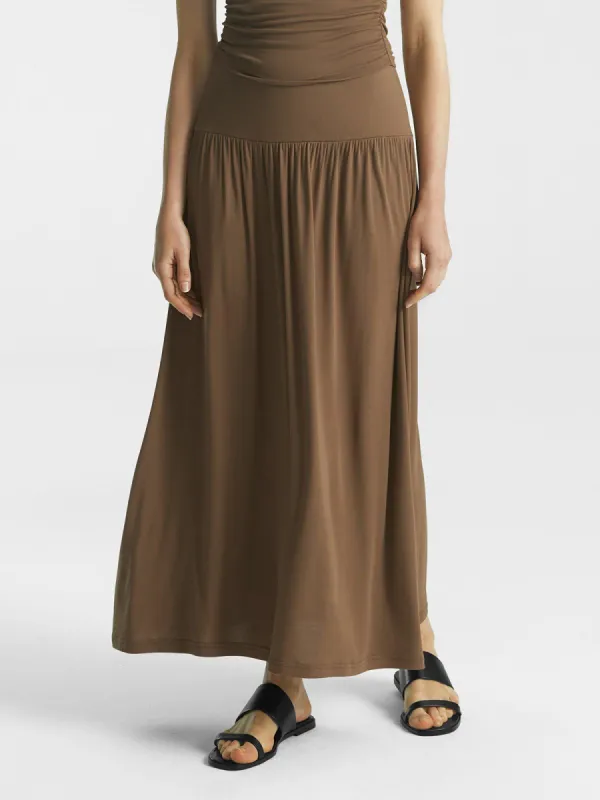 Eco-SkinKiss®  Ruched Maxi Skirt sold by ogl move