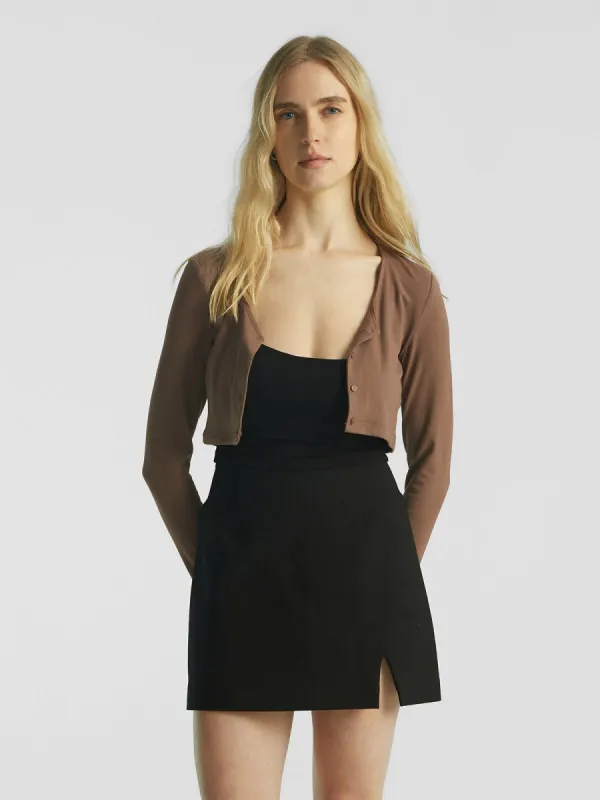 Plantive™ Button-Up Crop Cardigan sold by ogl move