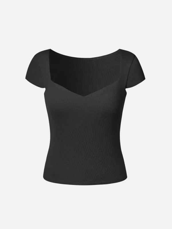 Sweetheart Short Sleeve Brami Top sold by ogl move