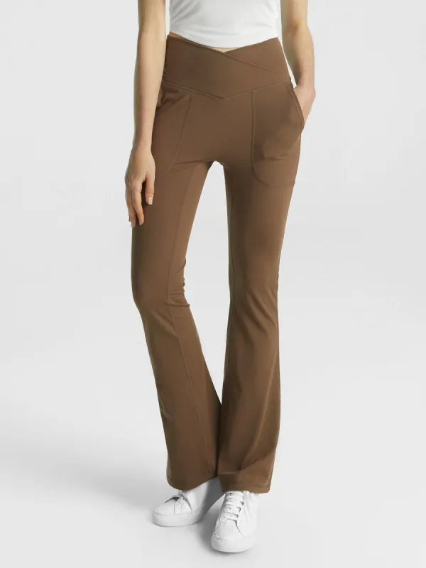 IcyAir® Cooling High Waisted Crossover Flare Leggings sold by ogl move