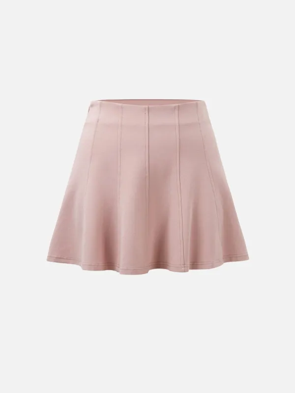 Paneled Flare Mini Skirt sold by ogl move
