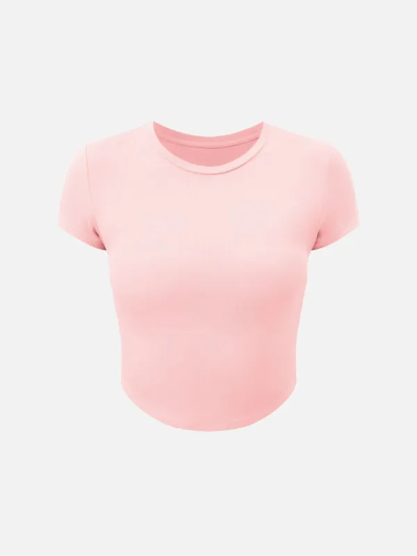 IcyAir® Cooling Little Ribbed Crew-Neck T-Shirt sold by ogl move