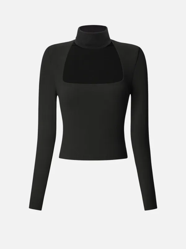 Eco-Mousse®Tapered Square Neck Top&Snood Scarf-2Pcs Set sold by ogl move