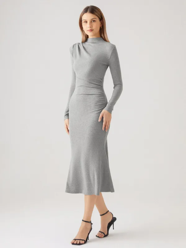 Eco-Mousse® 2.0 Goddess Mockneck Midi Dress sold by ogl move