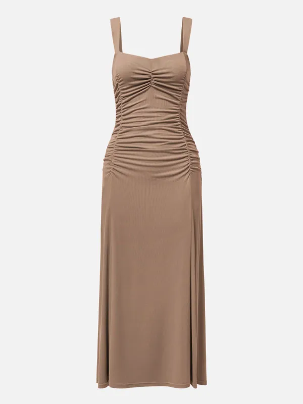 Eco-SkinKiss® Goddess Ruched Midi Tank Dress sold by ogl move