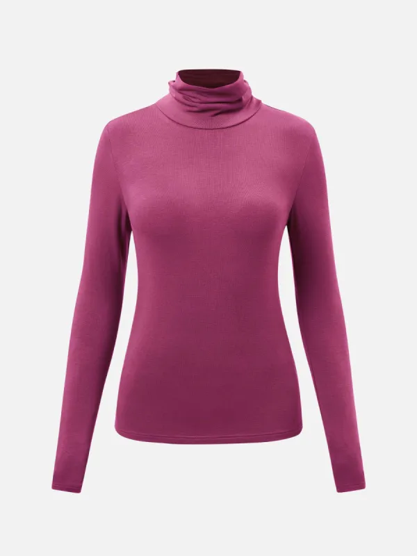Eco-MiyaMoon® Buttery soft Turtleneck Classic Top sold by ogl move