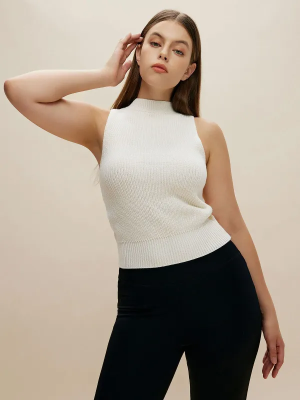 Cropped Wool Knitted Vest sold by ogl move