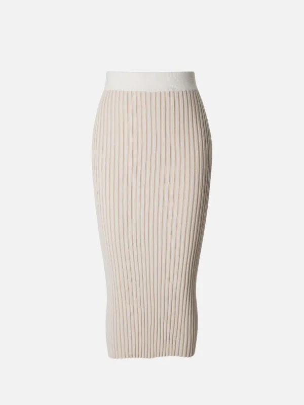 Striped Wool knit Sweater Skirt sold by ogl move