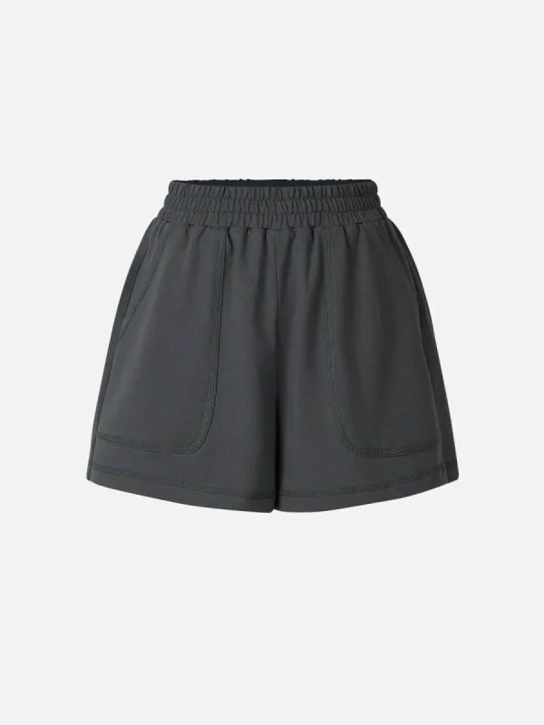 A-Line Patch Pocket Relaxed Shorts sold by ogl move