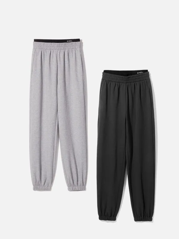 Double Waistband Sweatpants 2Pcs Set sold by ogl move