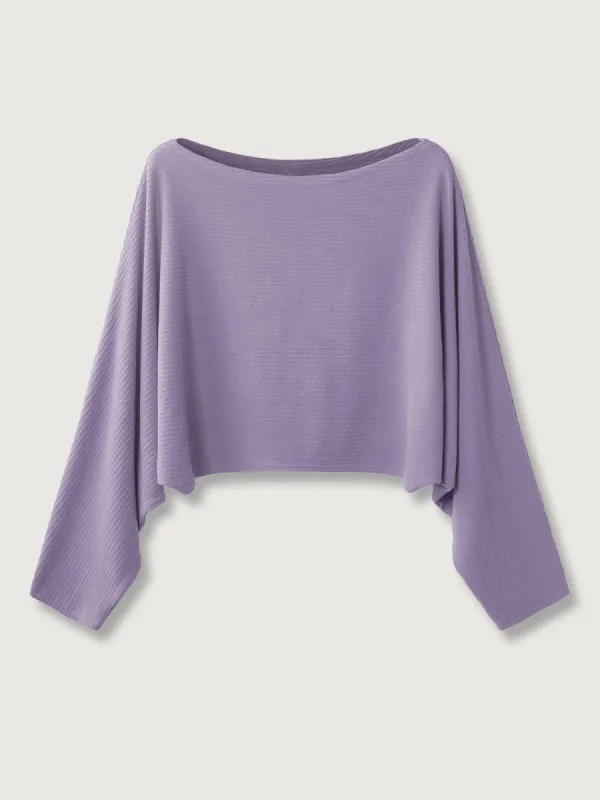 Wide Rib Relaxing Boatneck Top sold by ogl move