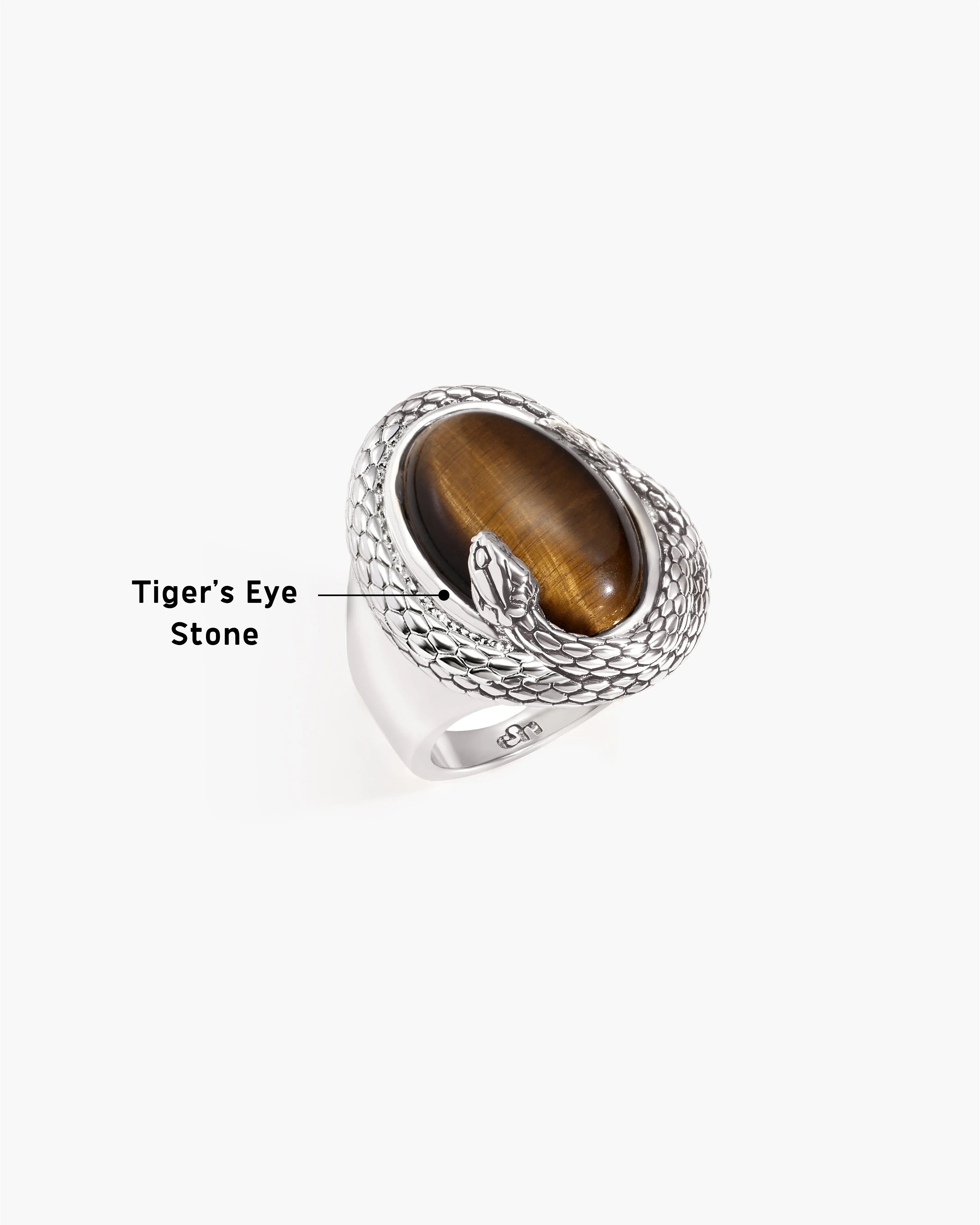 Coil Tiger's Eye Stone Ring sold by En Route Jewelry product image thumbnail 3