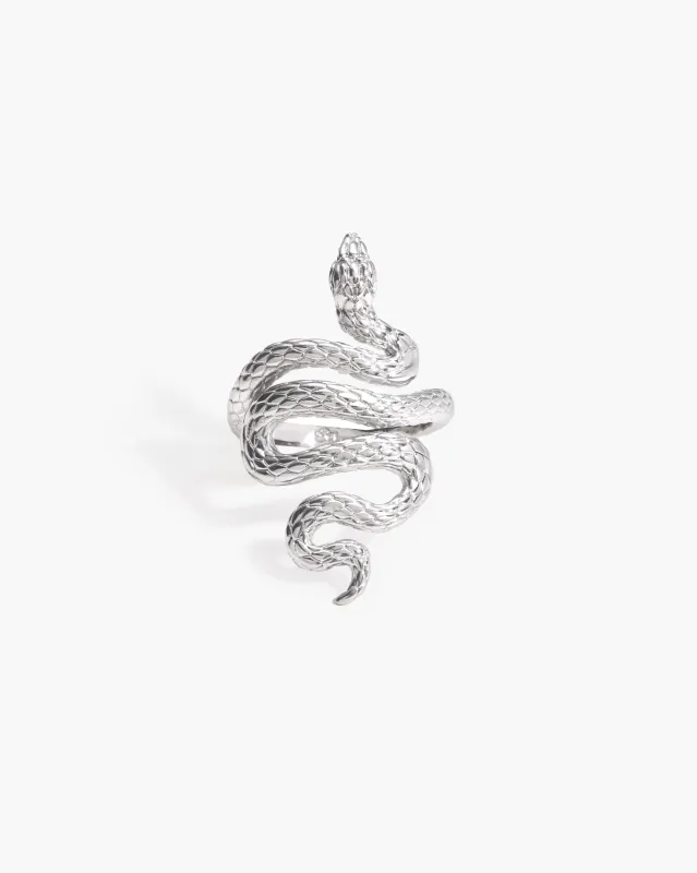 Serpent Ring in Silver made by En Route Jewelry