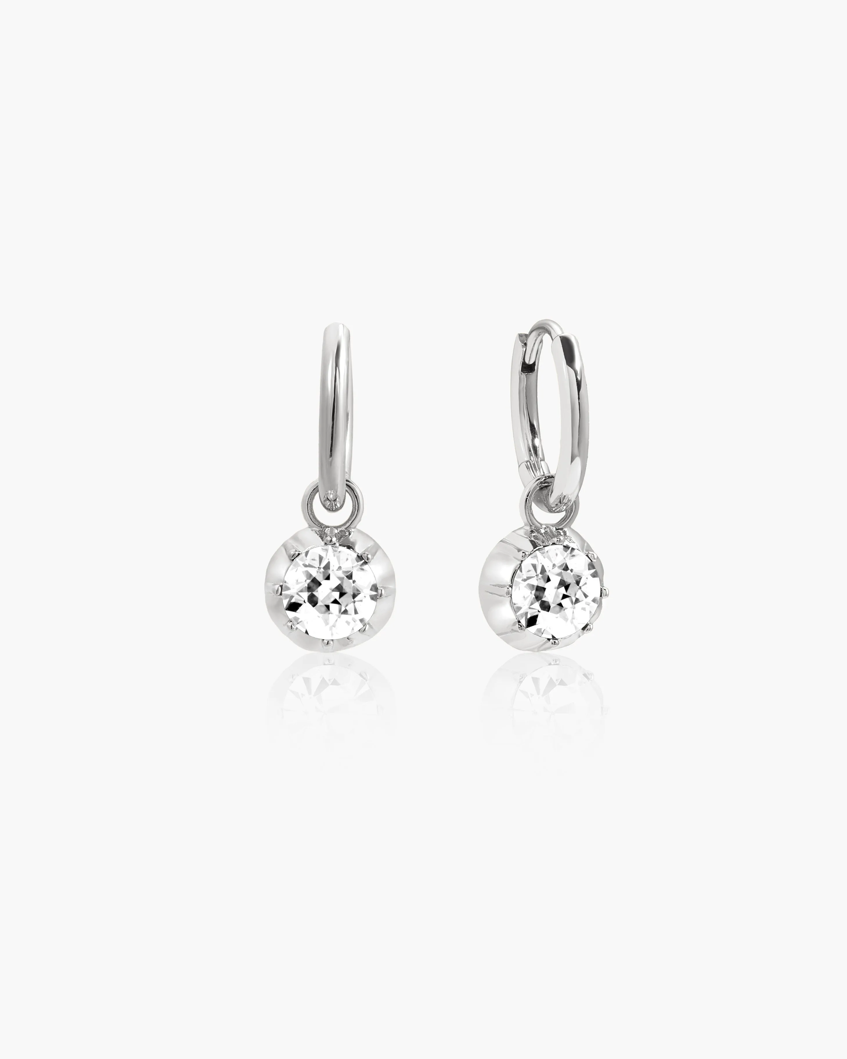 Georgian Detachable Two-tone Hoop Earrings sold by En Route Jewelry product image thumbnail 5