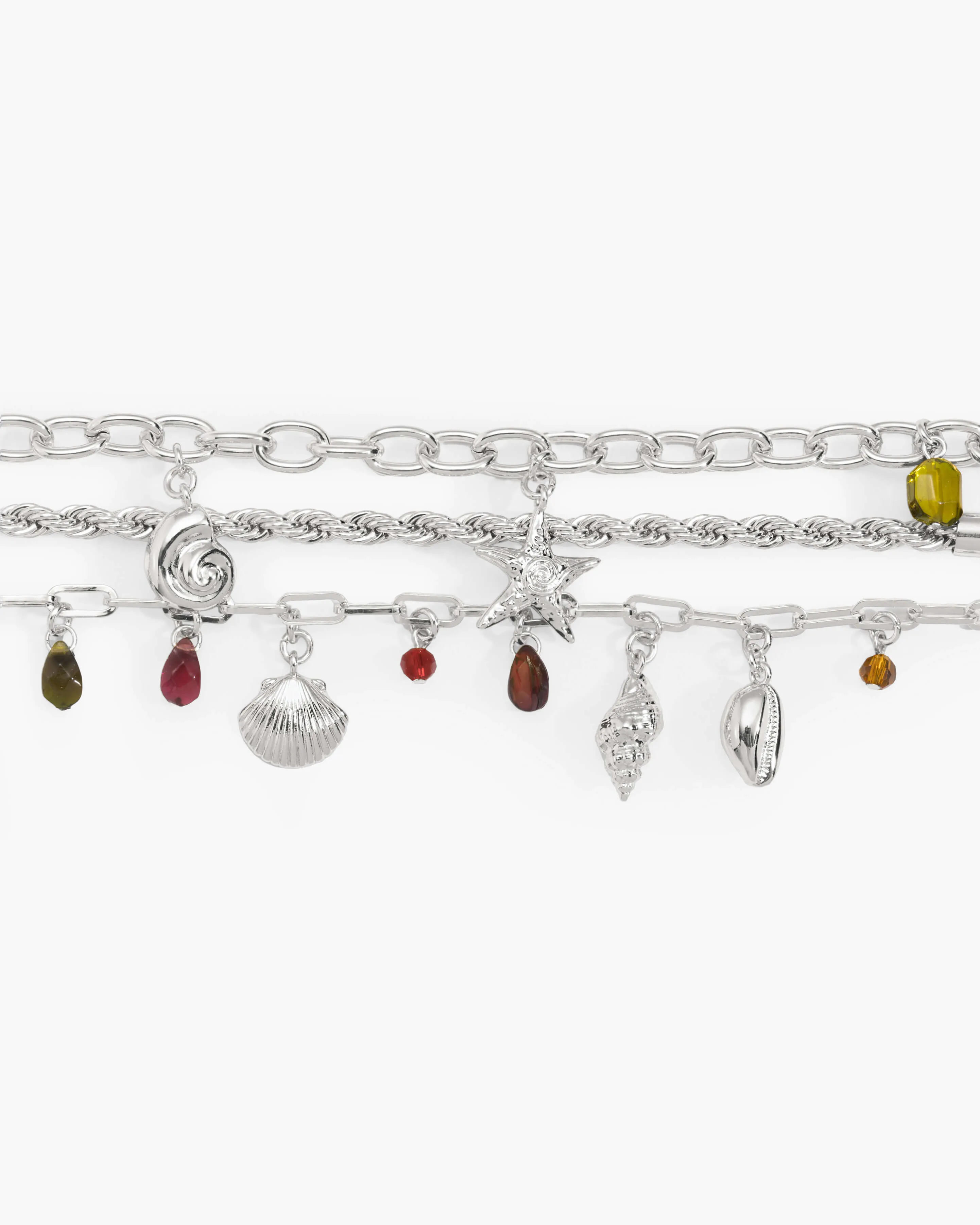 Coral Dancer Charm Bracelet in Silver sold by En Route Jewelry product image thumbnail 3