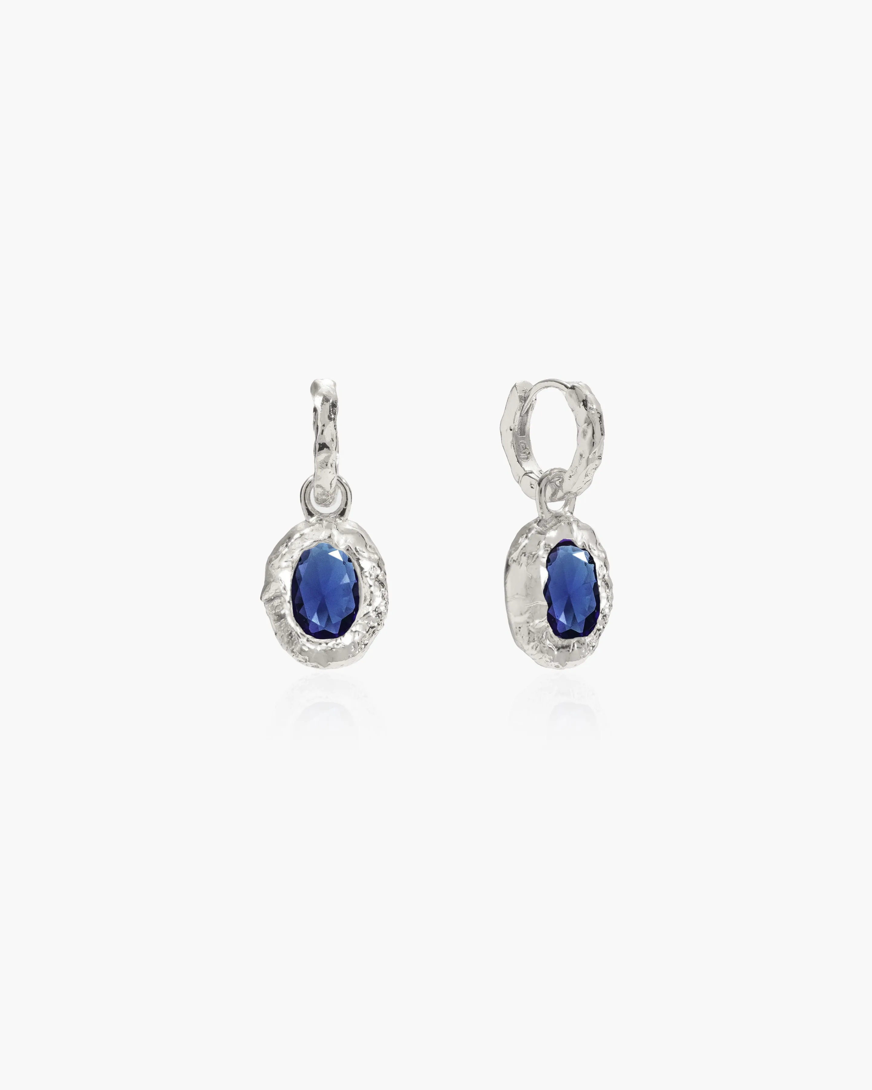 Birthstone Earrings in Silver sold by en route