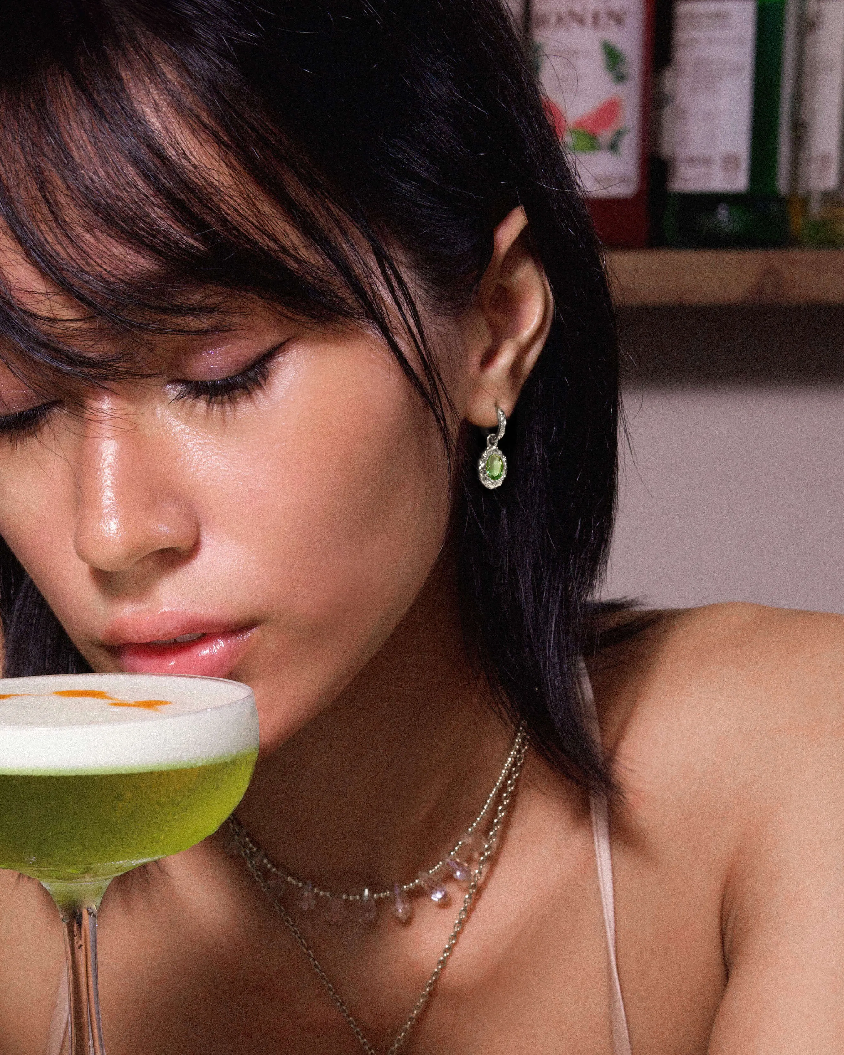 Birthstone Earrings in Silver sold by en route product image thumbnail 2