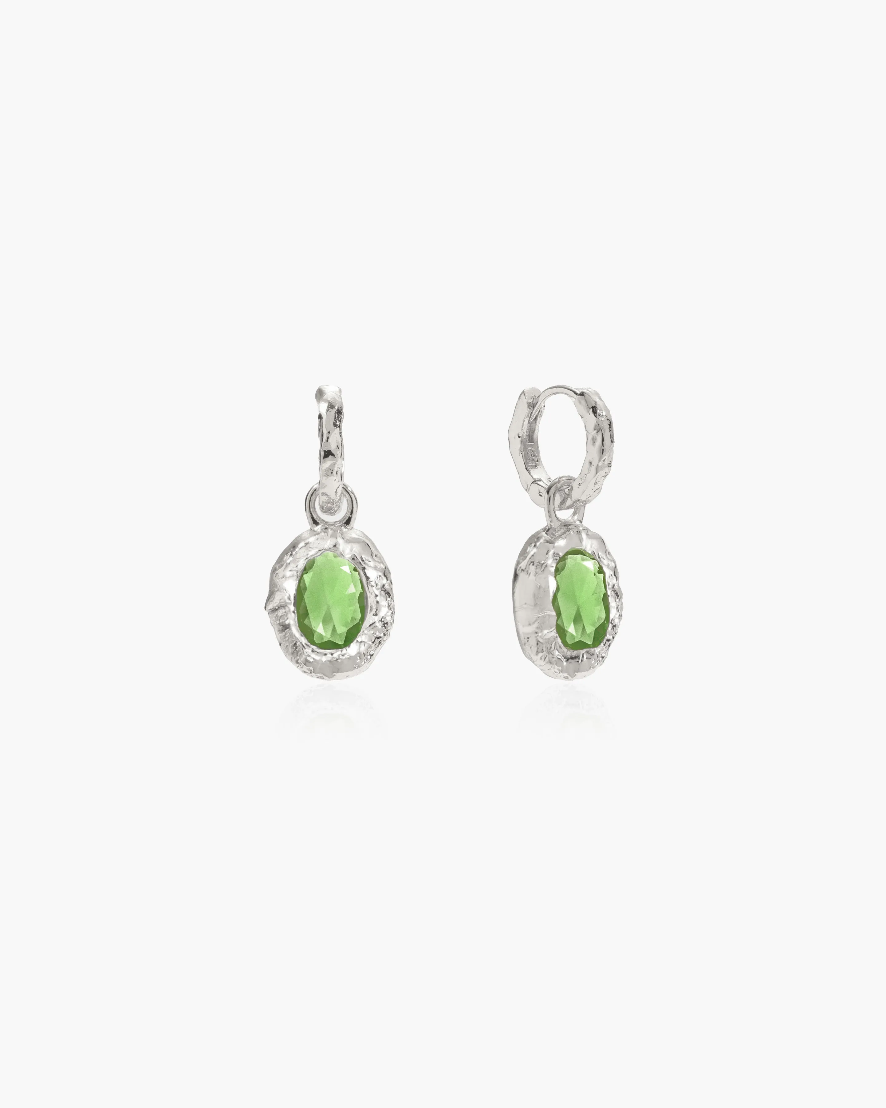 Birthstone Earrings in Silver sold by en route