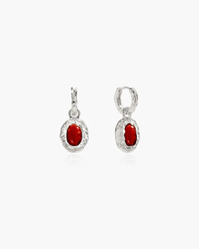 Birthstone Earrings in Silver sold by En Route Jewelry
