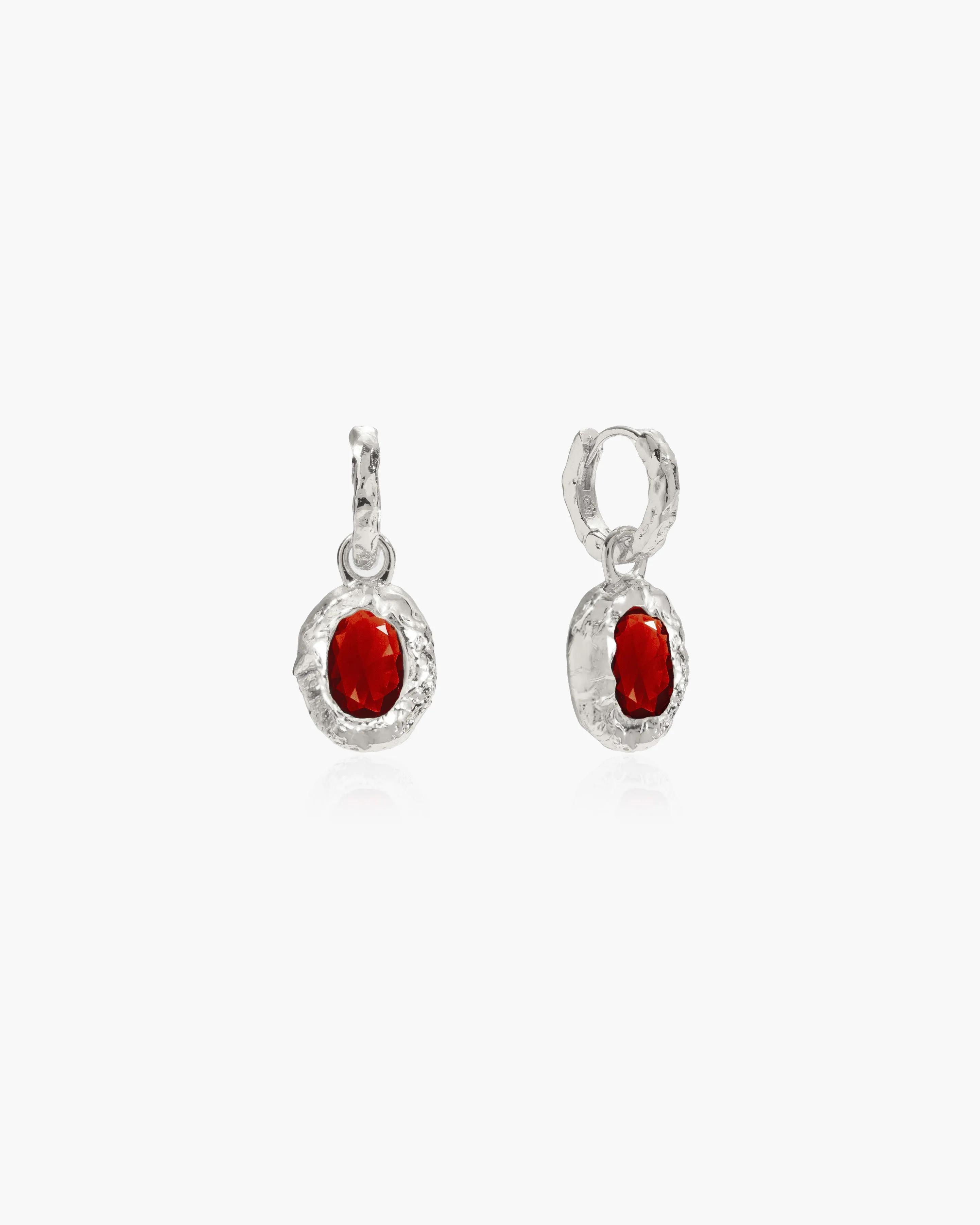Birthstone Earrings in Silver sold by En Route Jewelry