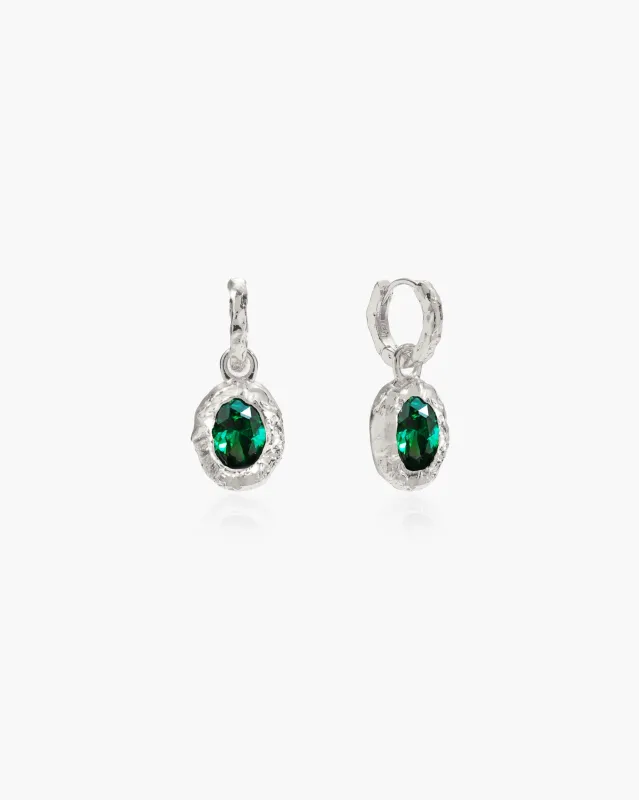Birthstone Earrings in Silver sold by En Route Jewelry