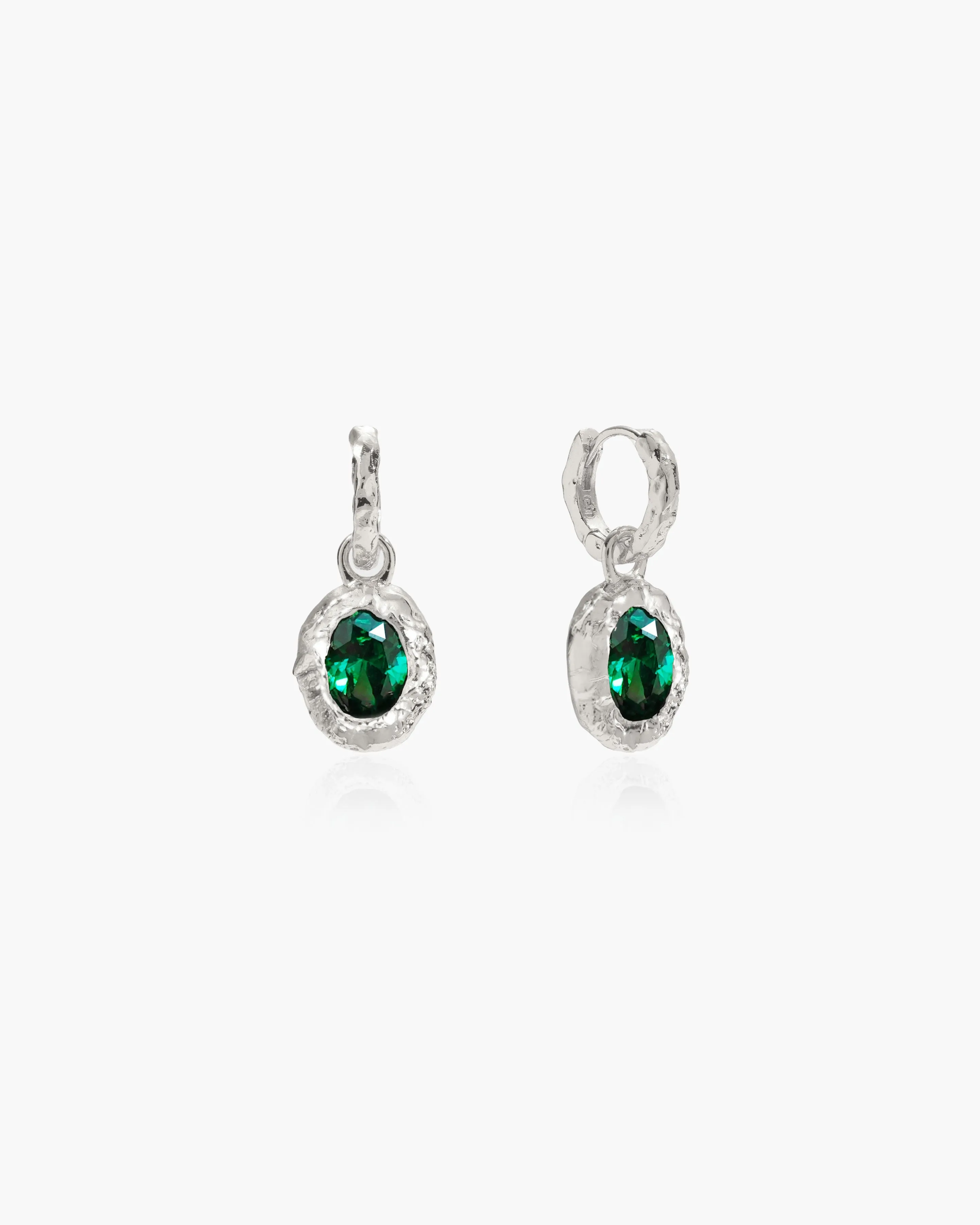 Birthstone Earrings in Silver sold by en route