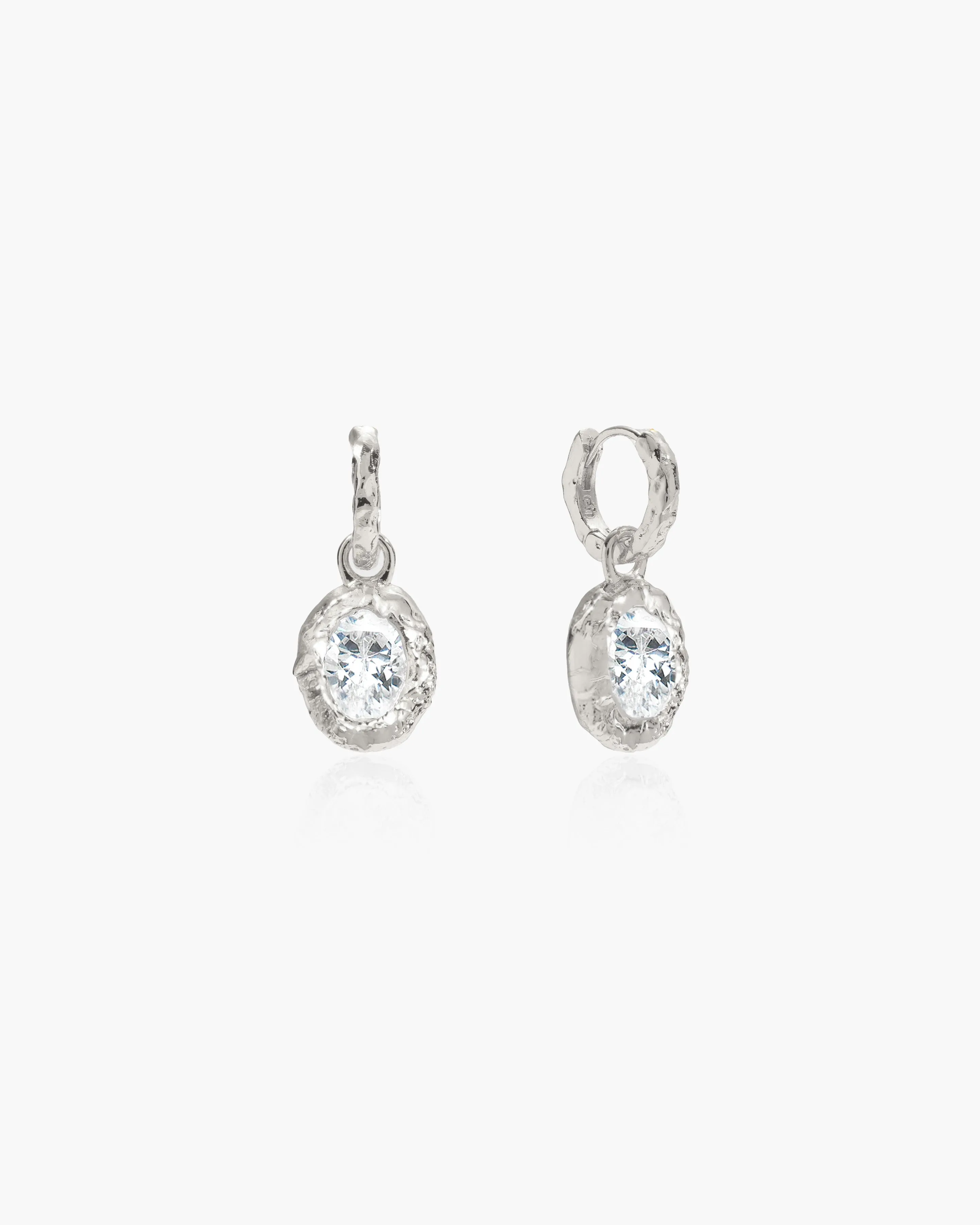 Birthstone Earrings in Silver sold by En Route Jewelry