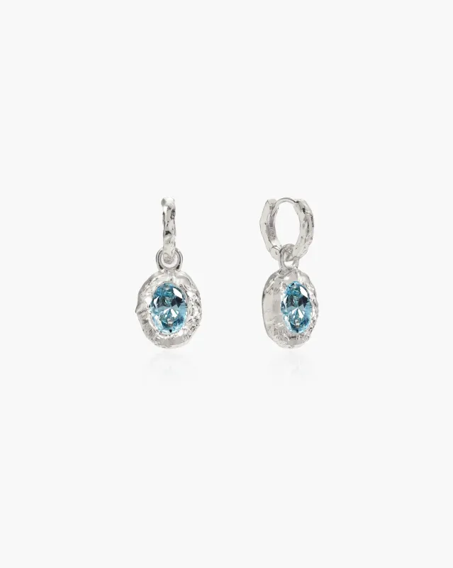 Birthstone Earrings in Silver sold by En Route Jewelry